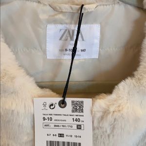 Faux Fur Vest from Zara